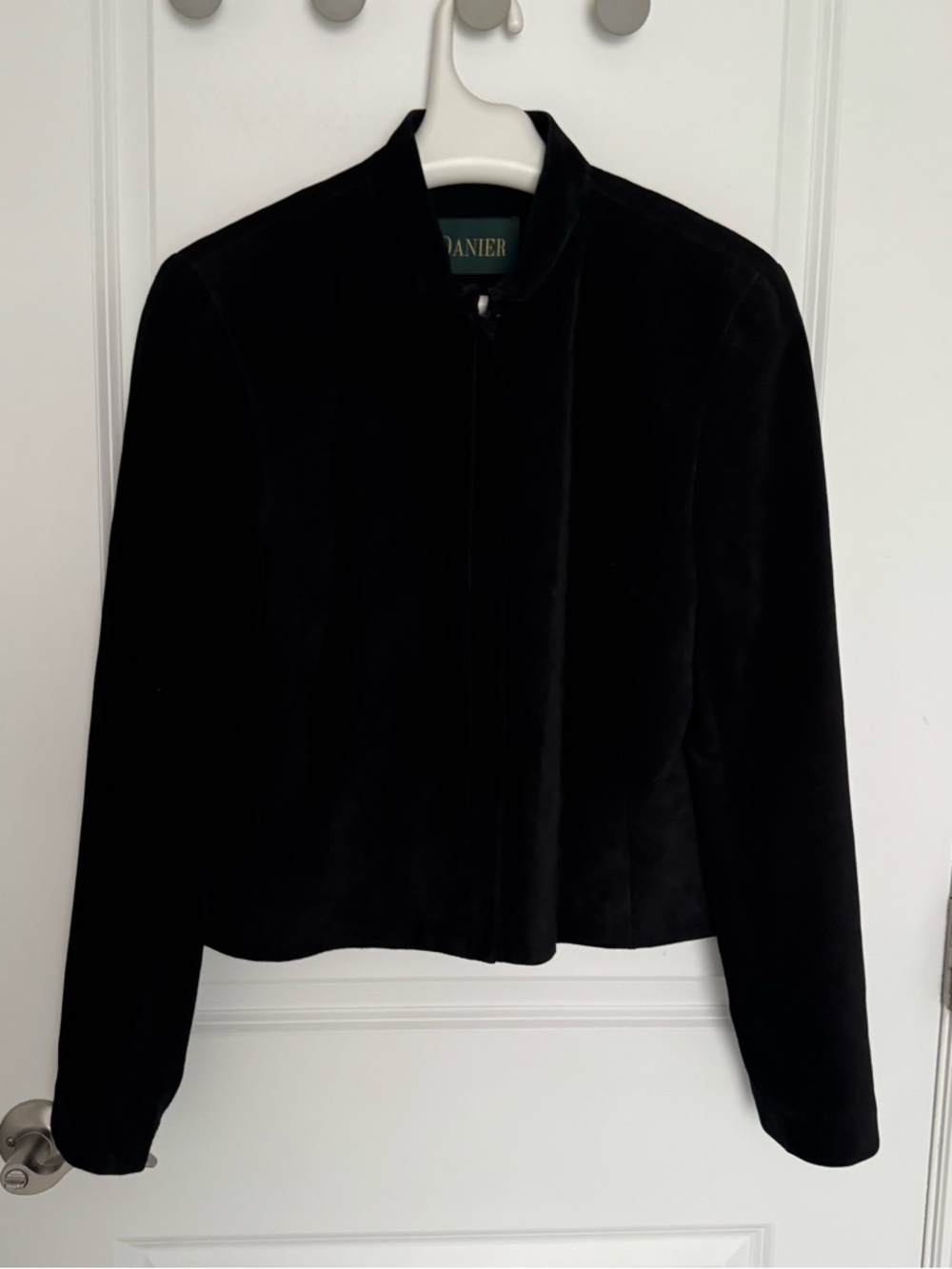 Danier Black Women's Suede Zip-Front Jacket size L